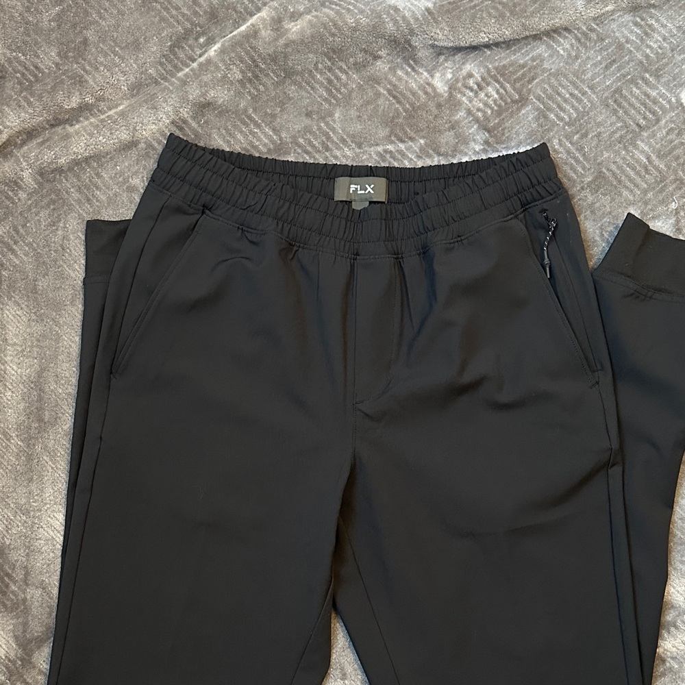 FLX Men's Black Athletic pants